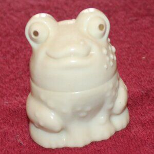 Vintage Avon Enchanted Frog Cream sachet container